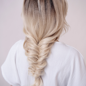 Fishtail braid. 